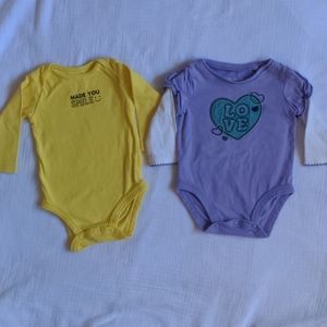 Carter's/Oshkosh Long Sleeved Onesies